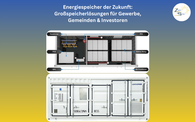 Energiespeicher der Zukunft: Großspeicherlösungen für Gewerbe, Gemeinden &amp; Investoren - Industriespeicher &amp; Containerspeicher für Gewerbe, Gemeinden &amp; PV-Projekte | ZeptoSolar