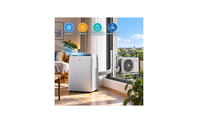 Midea PortaSplit: Mobile Split-Klimaanlage ohne feste Installation – so funktioniert sie - Midea PortaSplit: Mobile Split-Klimaanlage im Ratgeber | ZeptoSolar