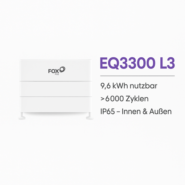 FoxESS EQ3300-L3 9,6 kWh Batteriespeicher