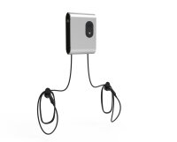 Fox ESS Wallbox C22KP2-E-1-C Dual 2×11 kW mit 2×5 m Typ-2-Ladekabel | V2G Ready | RFID | OCPP 2.0.1