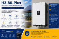FOX ESS H3-80-Plus Hybrid-Wechselrichter 80 kW, 3-phasig, 8 MPPT, EPS, IP65, WiLAN