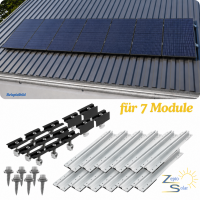Trapezblech Montageset für 7 Module