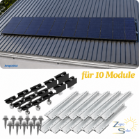 Trapezblech Montageset für 10 Module
