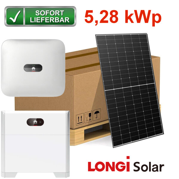 5,28 kWp Photovoltaikanlage mit Speicher Solaranlage Komplettpaket Hy