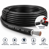 Solarkabel 6 mm² schwarz H1Z2Z2-K – Meterware