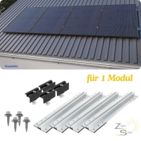 Trapezblech Montageset für 1 Modul