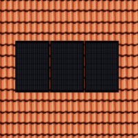 Schrägdach Montageset für 3 Solarmodule