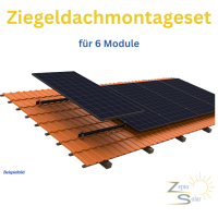 Schrägdach Montageset für 6 Solarmodule