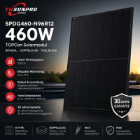 Sunpro SPDG460-N96R12 460W Full Black TOPCon Solarmodul...