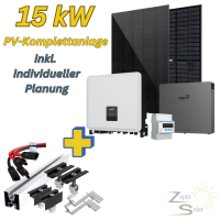 Photovoltaik-Komplettanlage 15,30 kWp f&uuml;r Ziegeldach...